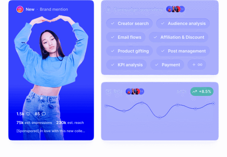 Upfluence influencer marketing platform hero