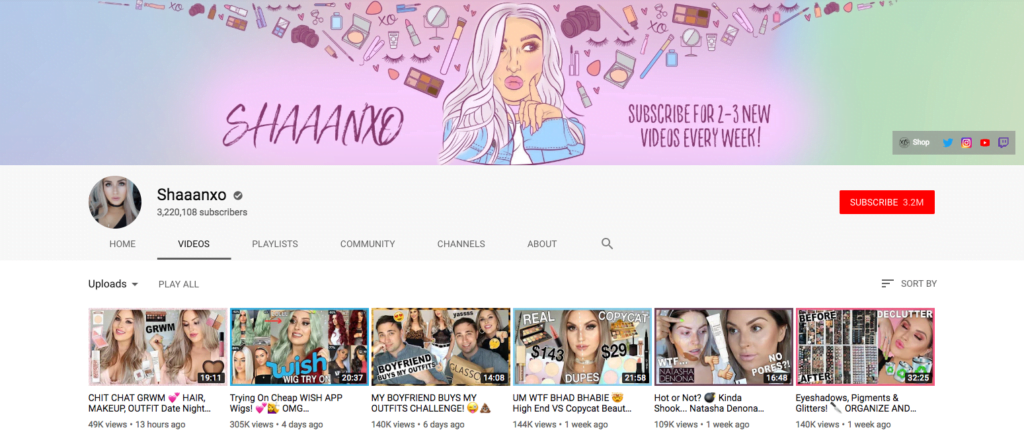 Beauty Influencer Shannon Harris Shaaanxo Top Beauty YouTubers 2019