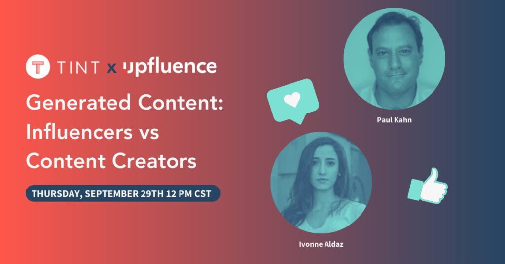 tint x upfluence webinar