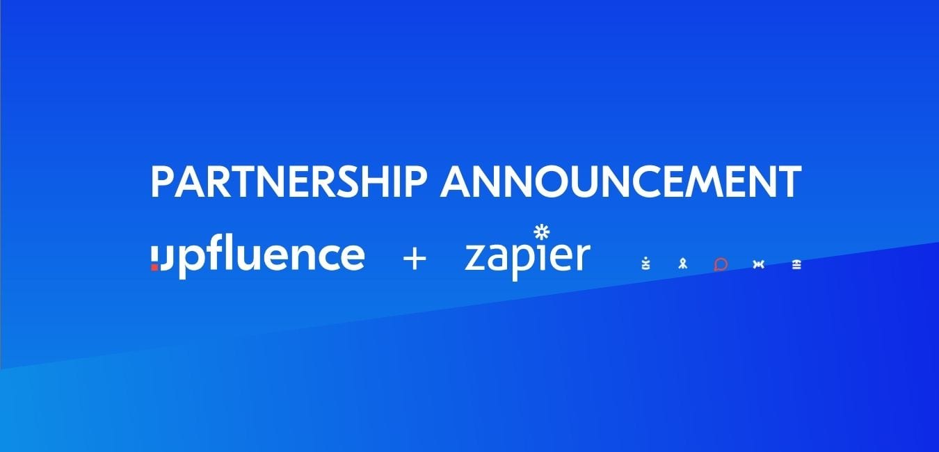 PARTNERSHIP ANNOUNCEMENT UPFLUENCE ZAPIER