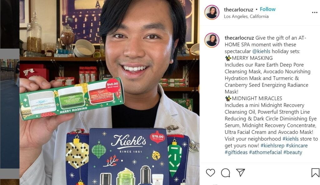 influenceur kiehls