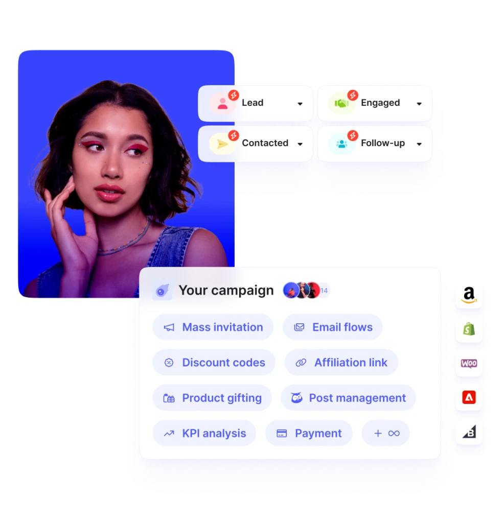 Upfluence time saving campain automation features
